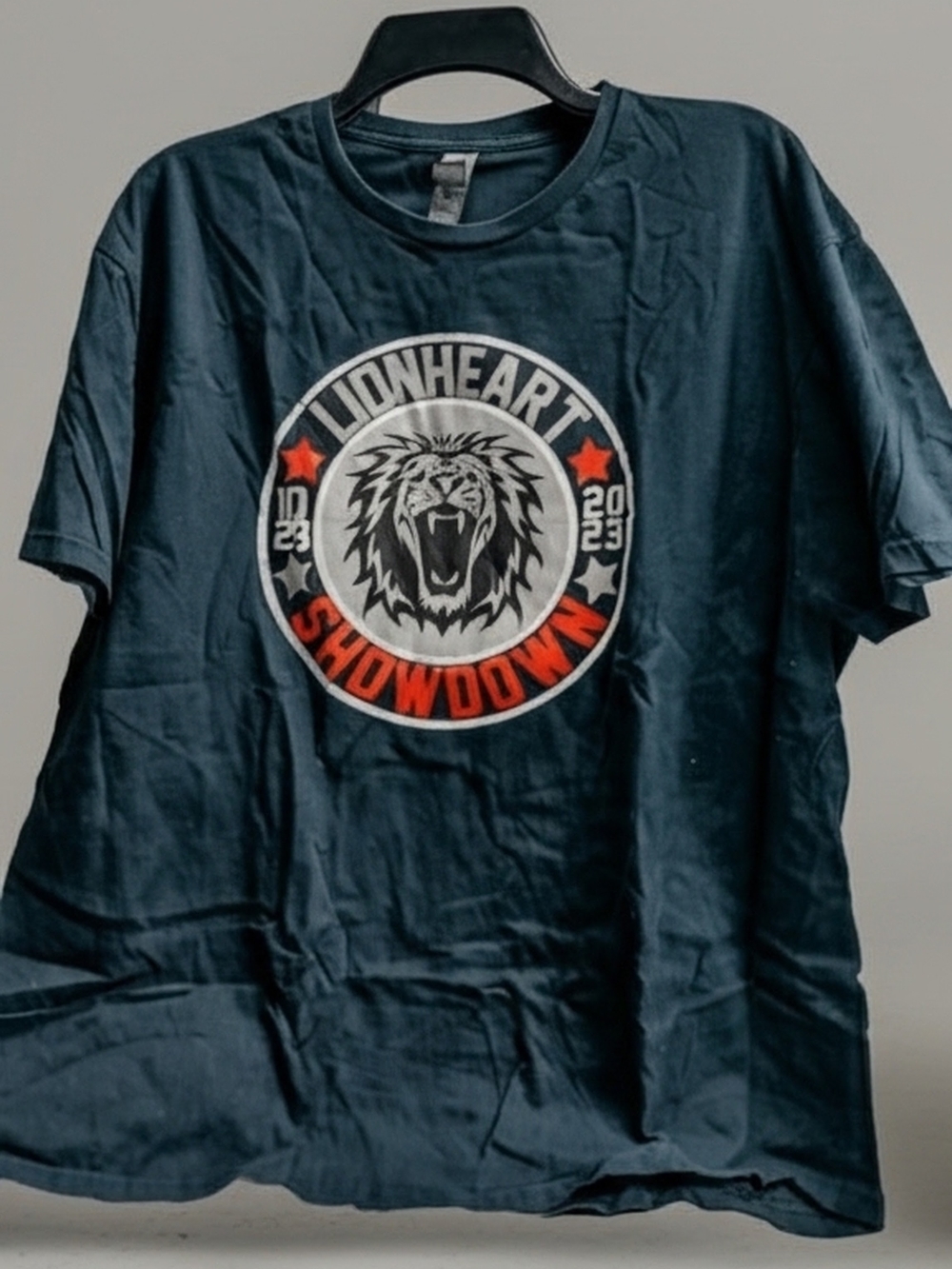 Gildan Navy Blue Lionheart Showdown Graphic Tee